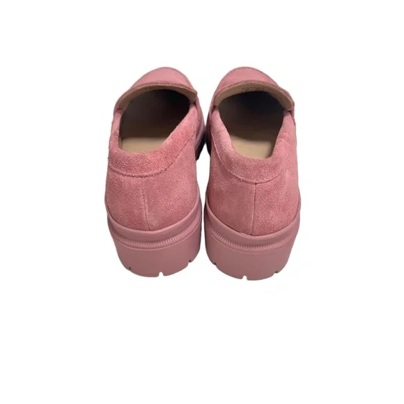 Patina By Portland Leather Zoe Loafer US 10.5 Foxglove Suede Lug Sole - Picture 4 of 11